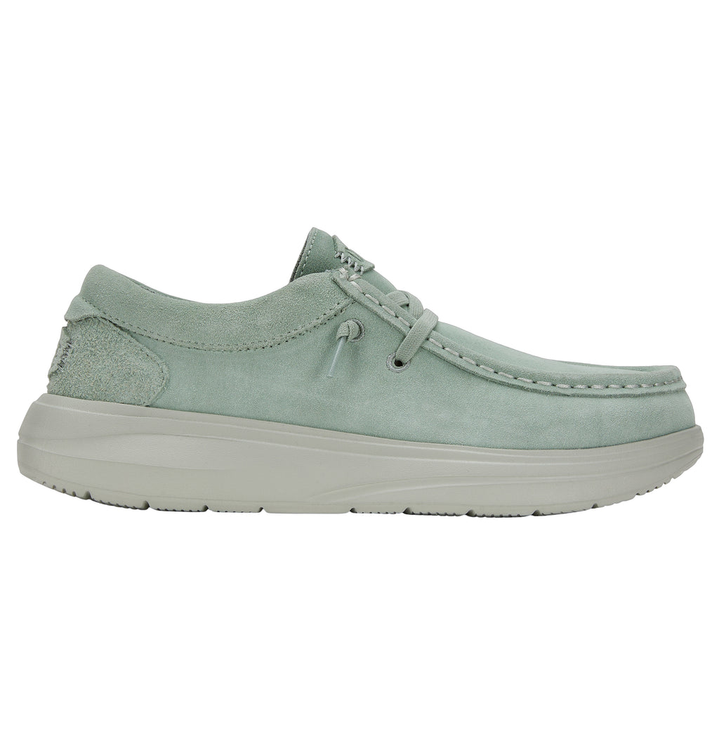 Hey Dude - Wendy X Suede Slip On Shoe Seafoam