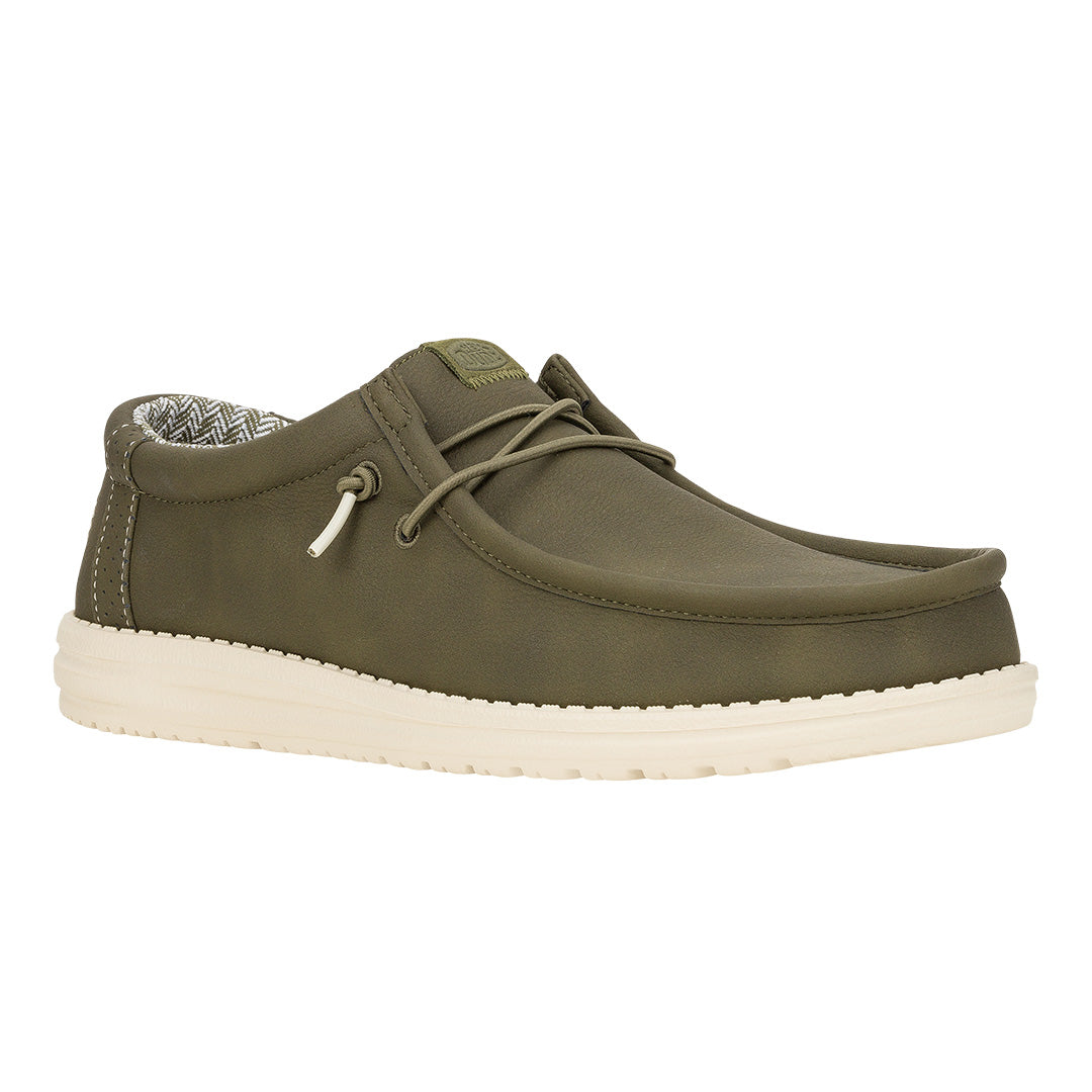 Hey Dude Wally Stretch Canvas Mens Shoe Krystal Waters Krystal