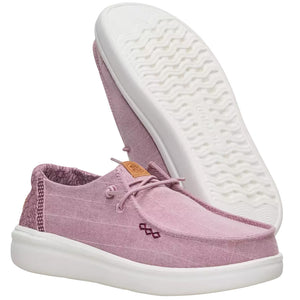 Hey Dude - Wendy Rise Chambray Grid Rose Purple Women Shoe