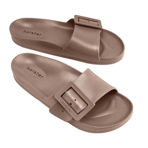 Holster - Solace Slip On Sandal Womens Natural Metallic