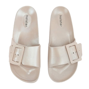 Holster - Solace Slip On Sandal Womens Sand Metallic