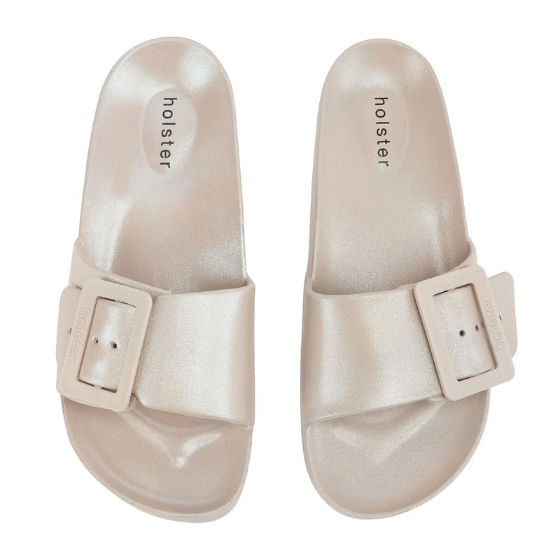 Holster - Solace Slip On Sandal Womens Sand Metallic