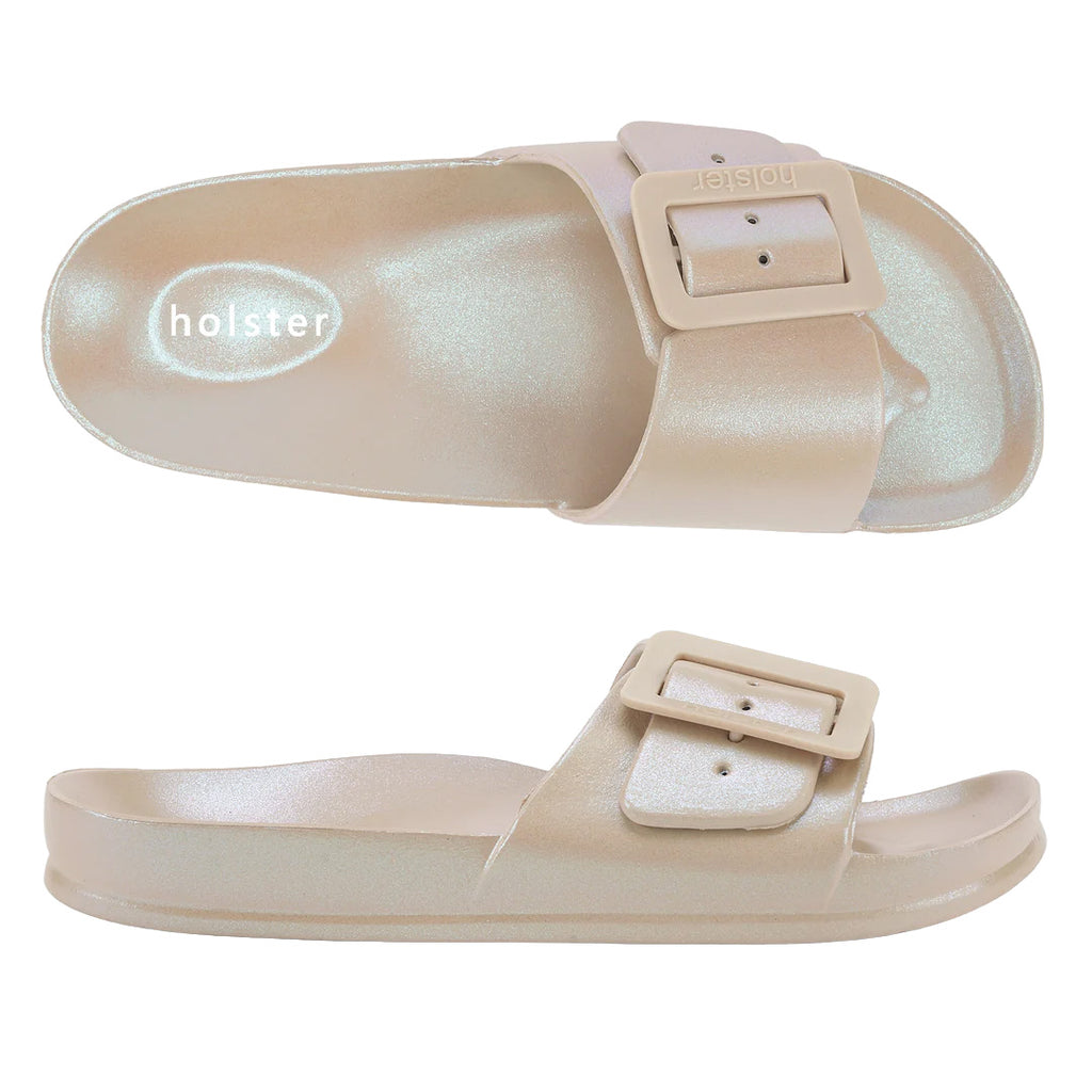 Holster - Solace Slip On Sandal Womens Sand Metallic