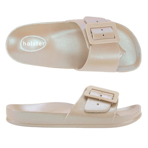 Holster - Solace Slip On Sandal Womens Sand Metallic