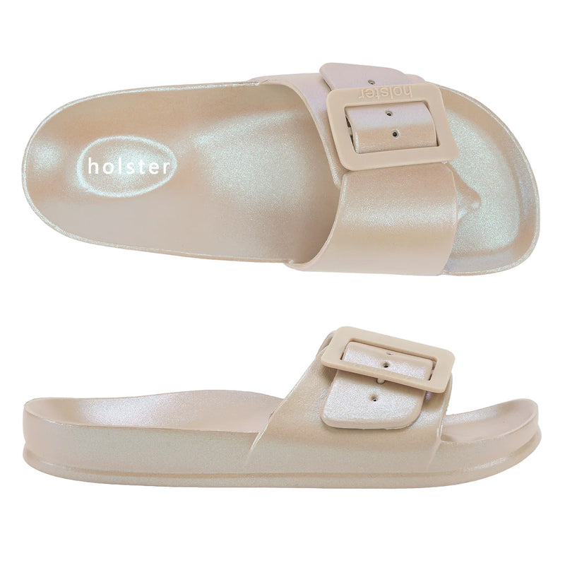 Holster - Solace Slip On Sandal Womens Sand Metallic