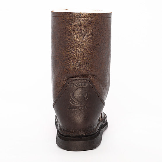 Instep Leather - Full Leather Sheepskin Boot Chocolate