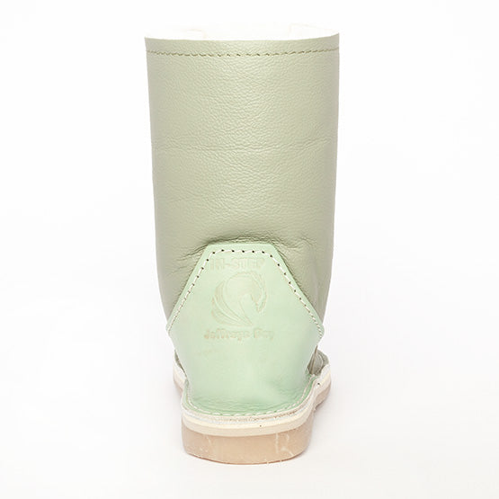 Instep Leather - Full Leather Sheepskin Boot Sage