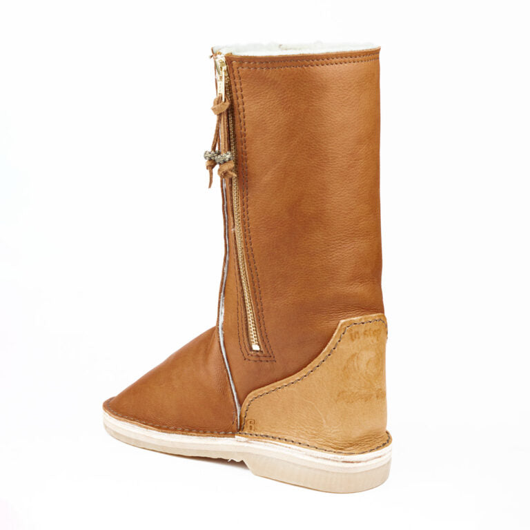 In-Step - Full Leather Sheepskin Boot Extra Length