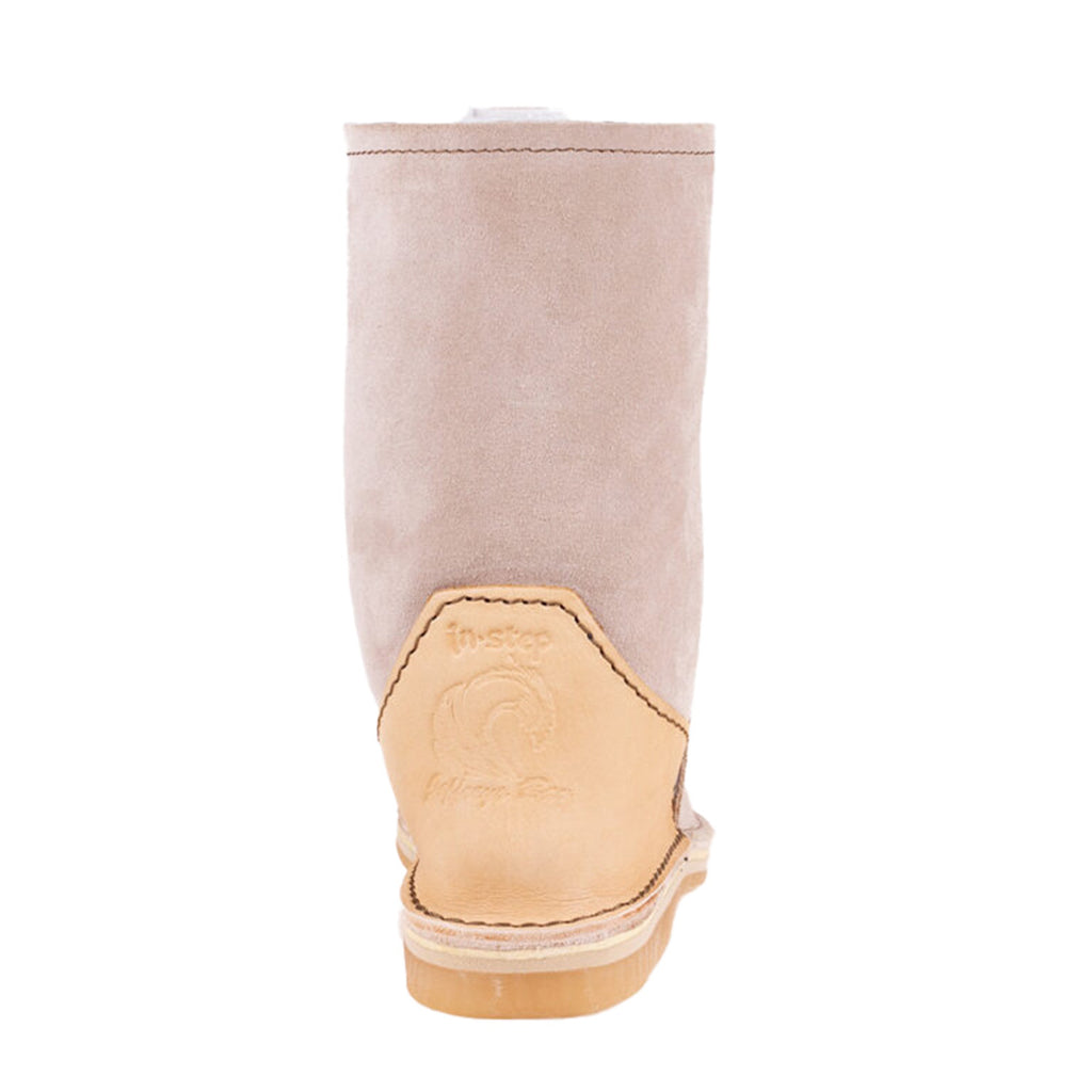 Instep Leather - Full Suede Sheepskin Boot Stone