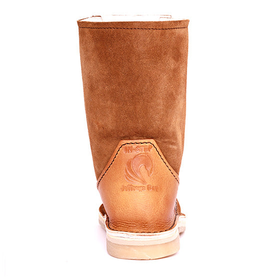 Instep Leather - Full Suede Sheepskin Boot Tan