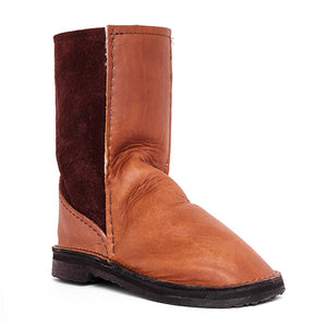 In-Step - Leather Front Sheepskin Boot