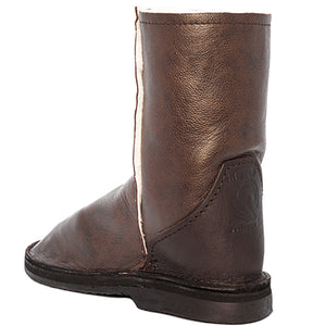 Instep Leather - Full Leather Sheepskin Boot Chocolate
