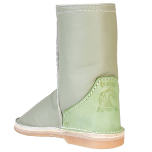 Instep Leather - Full Leather Sheepskin Boot Sage