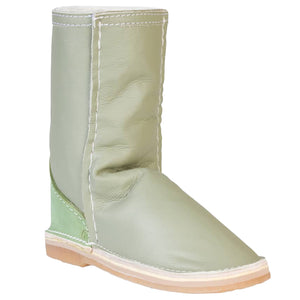 Instep Leather - Full Leather Sheepskin Boot Sage