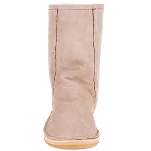Instep Leather - Full Suede Sheepskin Boot Stone