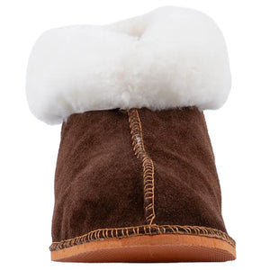 Instep Leather - Sheepskin Suede Slipper Cognac
