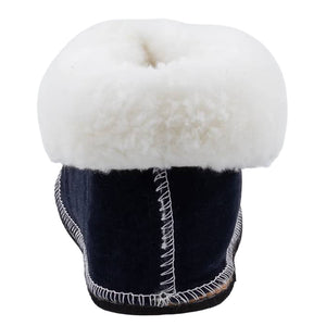 Instep Leather - Sheepskin Suede Slipper Navy