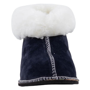 Instep Leather - Sheepskin Suede Slipper Navy