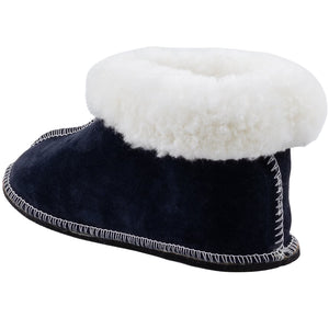 Instep Leather - Sheepskin Suede Slipper Navy