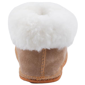 Instep Leather - Sheepskin Suede Slipper Stone
