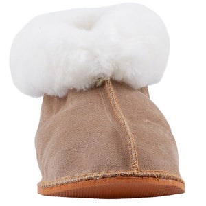 Instep Leather - Sheepskin Suede Slipper Stone