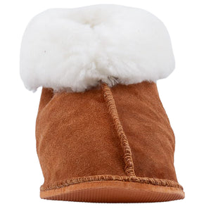 Instep Leather - Sheepskin Suede Slipper Tan