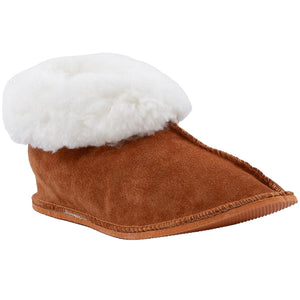 Instep Leather - Sheepskin Suede Slipper Tan
