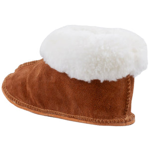 Instep Leather - Sheepskin Suede Slipper Tan