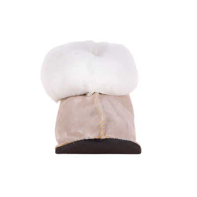 Instep Leather - Sheepskin Suede Slipper Stone