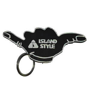 Island Style - Surfboard Key Chain Black
