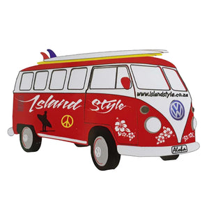 Island Style - Fridge Magnet Red Kombi