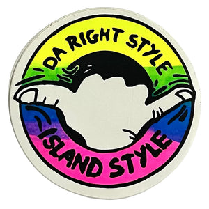 Island Style - Da Right Style Sticker 15cm Neon Blend