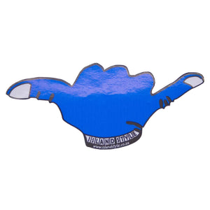 Island Style - Shaka Hand Logo Sticker 18cm Blue