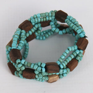 J Importers - Sono Bead Dice Bracelet Turqouise