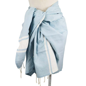 J Importers - Hammam Towels Light Blue