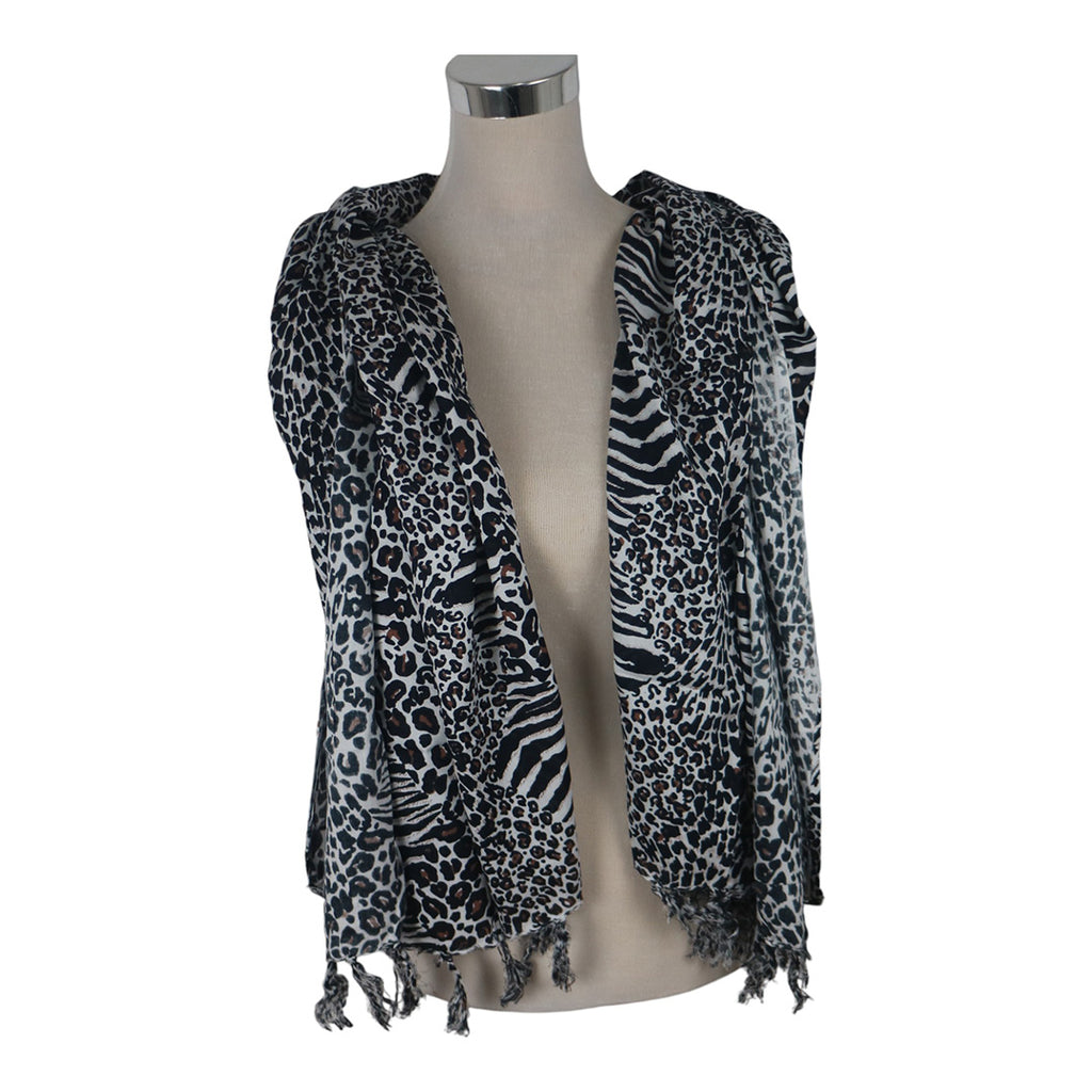 J Importers - Printed Sarong Abstract Black/Brown