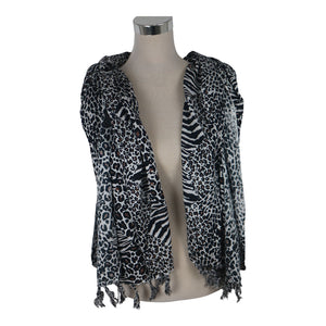 J Importers - Printed Sarong Abstract Black/Brown