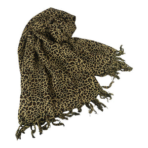 J Importers - Printed Sarong Cheetah Brown