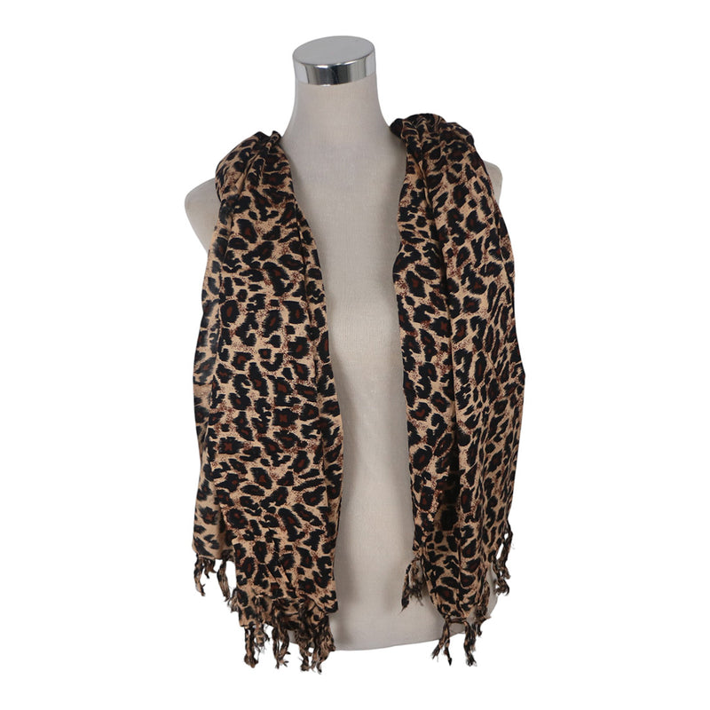 J Importers - Printed Sarong Leopard Brown