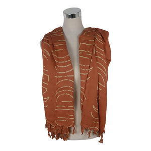 J Importers - Printed Sarong Primitive Terracotta