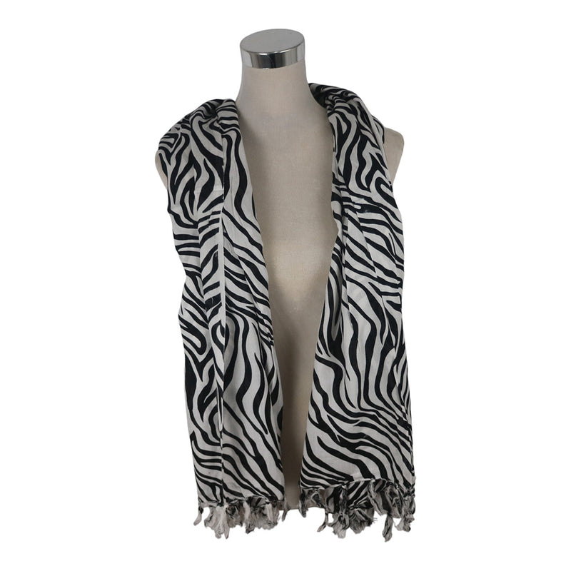 J Importers - Printed Sarong Zebra Black