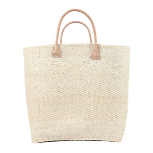 J Importers - Sisal Bag with Leather Handles
