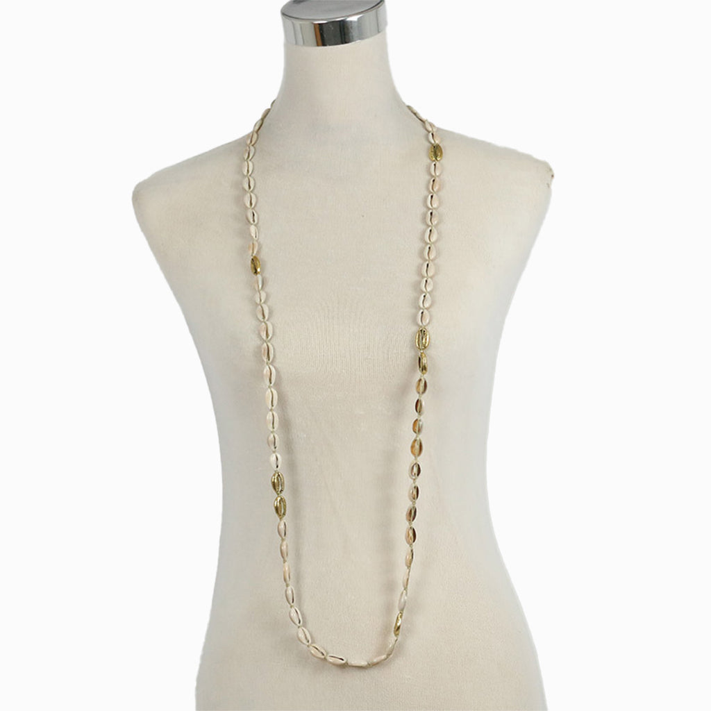 J Importers - Gold Plated Cowrey Necklace