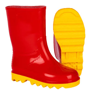 Foodwear & Safety Gear - Youth Clipper Gumboots Red/Yellow