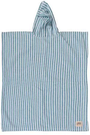 Lizzard - Drewie Hooded Towel Kids Harbour Stripe