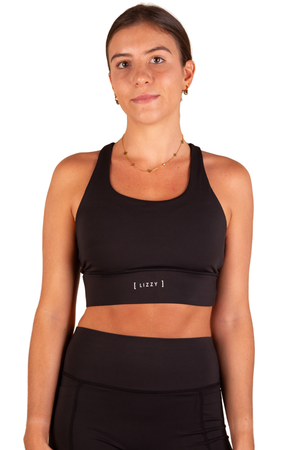 Lizzy - Julien 26 Athletic Sport Bra Womens Black