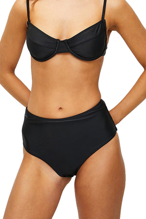 Lizzy -  Kristem Hipster Bikini Bottom Black