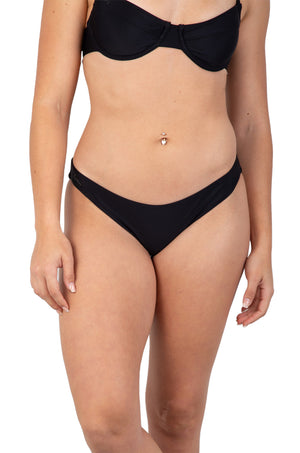 Lizzy - Zax Hipster Bikini Bottom Black