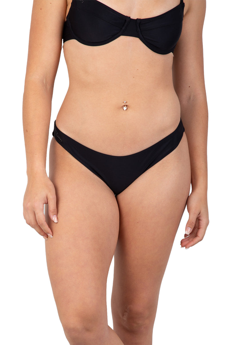 Lizzy - Zax Hipster Bikini Bottom Black