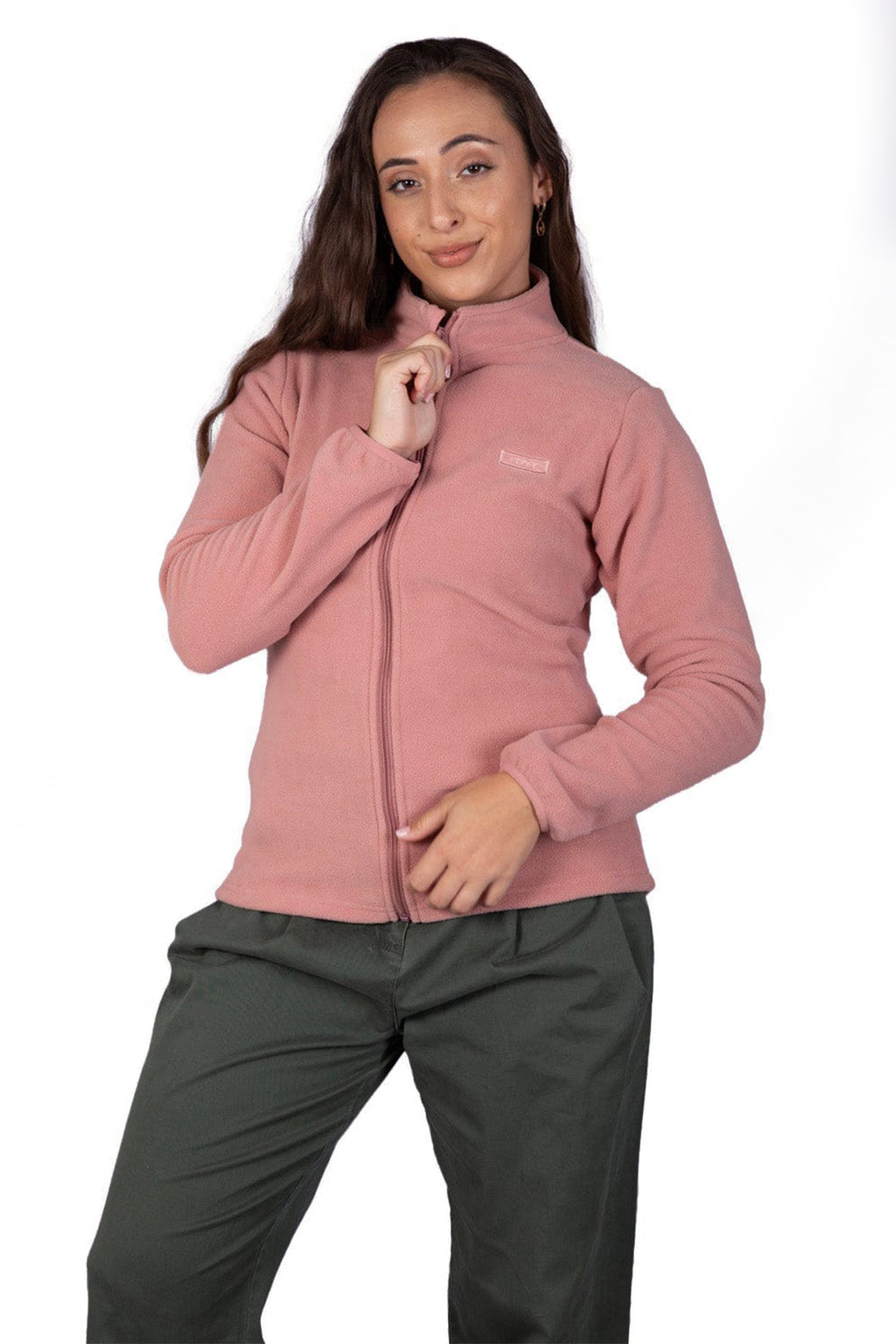 Lizzy - Marrtie Zip Thru Micro Fleece Top